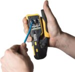 Klein Tools VDV226-110 Ratcheting Modular Data Cable Crimper / Wire Stripper / Wire Cutter for RJ11/RJ12 Standard, RJ45 Pass-Thru Connectors