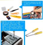 LEATBUY Network Crimp Tool Kit for RJ45/RJ11/RJ12/CAT5/CAT6/Cat5e/8P, Professional Crimper Connector Stripper Cutter, Computer Maintenance Lan Cable Pliers Tester Soldering Iron...