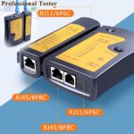 LEATBUY Network Crimp Tool Kit for RJ45/RJ11/RJ12/CAT5/CAT6/Cat5e/8P, Professional Crimper Connector Stripper Cutter, Computer Maintenance Lan Cable Pliers Tester Soldering Iron...