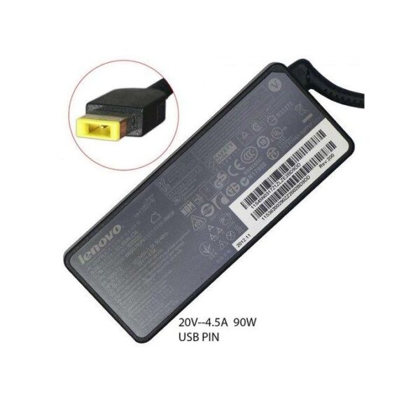 Lenovo CHARGEUR 90W 20V 4.5A USB 155.20 x 75.40 x 31.10mm - NOIR