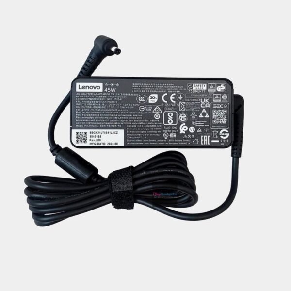 Lenovo CHARGEUR LENOVO IDEAPAD 45W 20V 2.25A 4.0*1.7mm ( 4017 ) BOUT MOYEN - NOIR