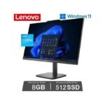 Lenovo V100 tout-en-un Intel® Core™ i3-N305, disque 512 Go SSD PCIe, 8 Go de RAM DDR4-3200, écran 23,8'' FHD, Windows 11