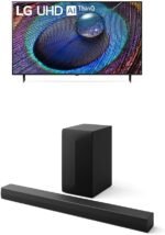 LG 55-Inch Class UR9000 Series Alexa Built-in 4K Smart TV (3840 x 2160),Bluetooth, Wi-Fi, USB, Ethernet, HDMI 60Hz Refresh Rate, AI-Powered 4K, 3.1 ch. Sound Bar with Dolby Audio