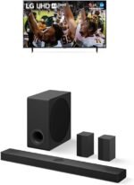 LG 55-Inch Class UR9000 Series Alexa Built-in 4K Smart TV (3840 x 2160),Bluetooth, Wi-Fi, USB, Ethernet, HDMI 60Hz Refresh Rate, AI-Powered 4K, 3.1 ch. Sound Bar with Dolby Audio
