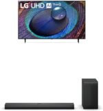 LG 55-Inch Class UR9000 Series Alexa Built-in 4K Smart TV (3840 x 2160),Bluetooth, Wi-Fi, USB, Ethernet, HDMI 60Hz Refresh Rate, AI-Powered 4K, 3.1 ch. Sound Bar with Dolby Audio