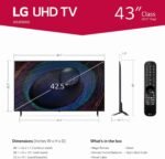 LG 55-Inch Class UR9000 Series Alexa Built-in 4K Smart TV (3840 x 2160),Bluetooth, Wi-Fi, USB, Ethernet, HDMI 60Hz Refresh Rate, AI-Powered 4K, 3.1 ch. Sound Bar with Dolby Audio