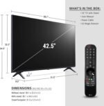 LG 80 Series 43" Alexa Built-in, 4K UHD Smart TV, 60Hz Refresh Rate, Filmmaker Mode, Game Optimizer (43UP8000, 2021)