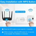 Mini Répéteur WiFi 300Mbps 2.4GHz,amplificateur De Signal WiFi,extension De Réseau Sans Fil,booster