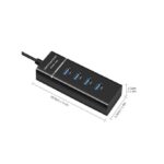 Multi HUB Splitter D'extension USB 3.0 à Haute Vitesse 4 Ports USB 3.0-Blanc