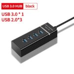 Multi HUB Splitter D'extension USB 3.0 à Haute Vitesse 4 Ports USB 3.0-noir