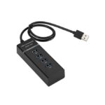 Multi HUB Splitter D'extension USB 3.0 à Haute Vitesse 4 Ports USB 3.0-noir