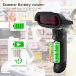 NETUM Bluetooth Barcode Scanner, Compatible with 2.4G Wireless & Bluetooth Function & Wired Connection, Connect Smart Phone, Tablet, PC, CCD Bar Code Reader Work with Windows,...