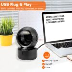NetumScan Automatic Omnidirectional Desktop Barcode Scanner, Hands-Free USB Wired QR Barcode Reader, 1D 2D Bar Code Image Sensing for Warehouse, Supermarket, Retail Store,...