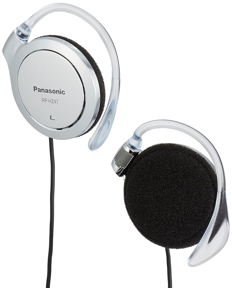 Panasonic clip headphone silver RP-HZ47-S Panasonic clip headphone silver RP-HZ47-S