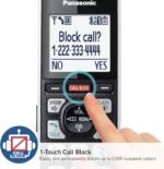 Panasonic Cordless Phone with Advanced Call Block, Link2Cell Bluetooth, One-Ring Scam Alert, and 2-Way Recording with Answering Machine, 5 Handsets - KX-TGF975B (Black with...