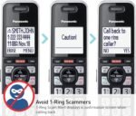 Panasonic Cordless Phone with Advanced Call Block, Link2Cell Bluetooth, One-Ring Scam Alert, and 2-Way Recording with Answering Machine, 5 Handsets - KX-TGF975B (Black with...