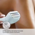 Panasonic Electric Bikini Trimmer, Women's Waterproof, Full-Body Cordless Electric Razors for Women with Bikini Attachments, 3 Hypoallergenic Blades, for Travel, Shower and...
