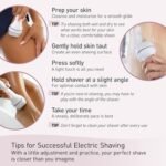 Panasonic Electric Bikini Trimmer, Women's Waterproof, Full-Body Cordless Electric Razors for Women with Bikini Attachments, 3 Hypoallergenic Blades, for Travel, Shower and...