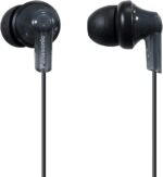Panasonic ErgoFit Wired Earbuds, 3.5mm Jack In-Ear Headphones Wired with Dynamic Crystal-Clear Sound and Ultra Soft Ergonomic Custom-Fit Earpieces (S/M/L), for Phones and...