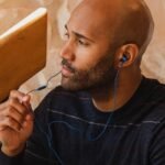 Panasonic ErgoFit Wired Earbuds with Microphone, 3.5mm Jack Headphones with Mic and Call Controller, Ergonomic Custom-Fit Earpieces (S/M/L), for Phones and Laptops -...