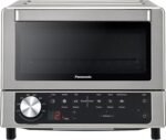 Panasonic FlashXpress Toaster Oven Countertop, 4-Slice Compact Size w/Double Infrared Heating, PFAS-free, 6 Auto Cook Options & Precise Temperature Control, 1300W - NB-G200P...