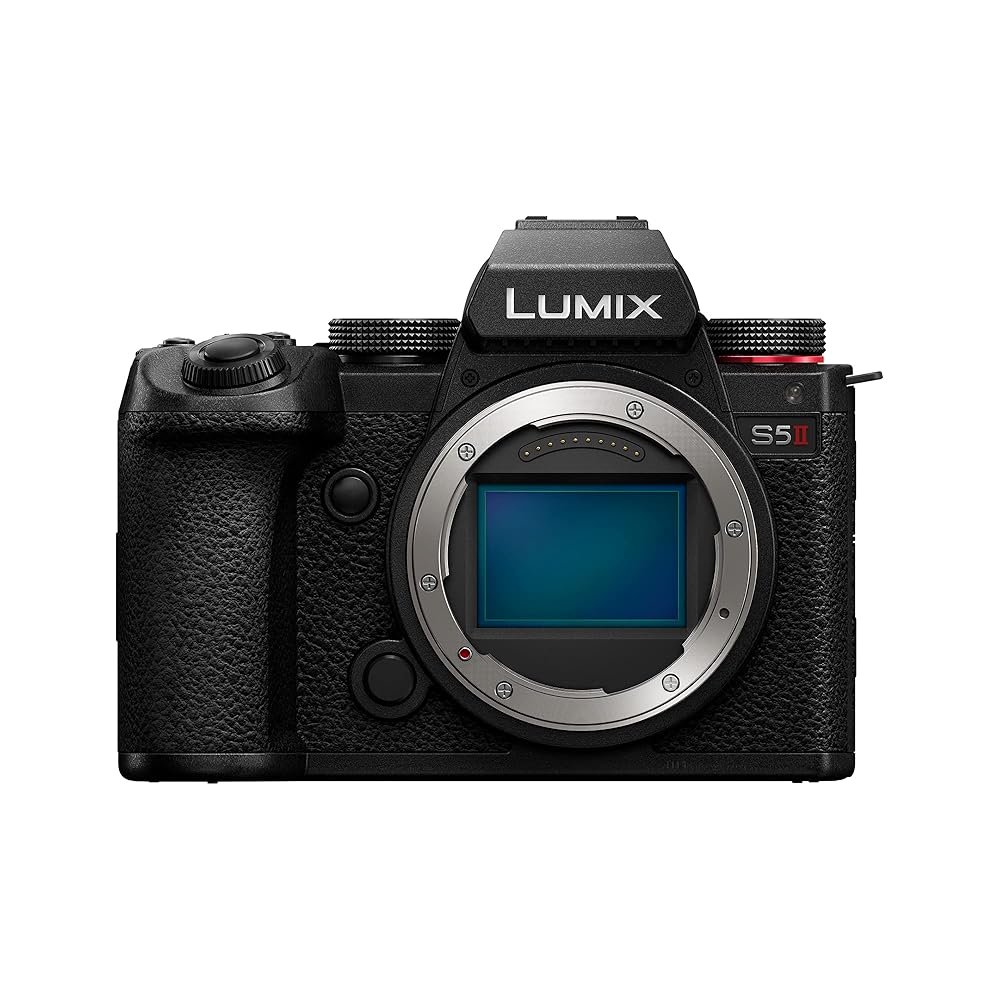 Panasonic LUMIX S5II Mirrorless Camera, 24.2MP Full Frame with Phase Hybrid AF, New Active I.S. Technology, Unlimited 4:2:2 10-bit Recording - DC-S5M2BODY Black Panasonic LUMIX S5II Mirrorless Camera, 24.2MP Full Frame with Phase Hybrid AF, New Active I.S. Technology, Unlimited 4:2:2 10-bit Recording - DC-S5M2BODY Black