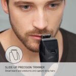 Panasonic Multi-Groomer Electric Beard Trimmer for Men, Men’s Trimmer for Beard, Hair and Body, 39 Trim Length Settings with 3 Attachments, Corded/Cordless Operation – ER-GB80-S...
