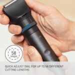 Panasonic MultiShape Defined Trim and Shave Kit, with Beard, Hair and Body Trimmer and Adjustable Trim Dial, 3-Blade Men’s Electric Razor, Easy-Clean Customizable Grooming Kit -...