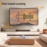 Perlegear Corner TV Wall Mount Long Arm TV Mount Bracket for 32-75 Inch TVs-Full Motion Wall Mount with 32.37” Extension & Swivel Articulating Arm & Tilt, MAX VESA 600x400mm,...