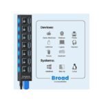 Répartiteur d'alimentation USB 3.0 à 7 ports haute vitesse avec interrupteur marche/arrêt résistant - Noir