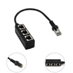 Répartiteur de câble Ethernet RJ45, adaptateur réseau pour CAT5/5e CAT6