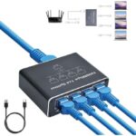 Répartiteur Ethernet 1000 Mbit/s, répartiteur Internet LAN RJ45, commutateur LAN 4 ports