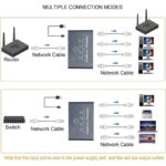 Répartiteur Ethernet 1000 Mbit/s, répartiteur Internet LAN RJ45, commutateur LAN 4 ports