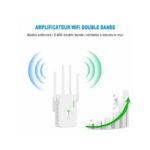 Répéteur Wi-Fi sans fil 1 200 Mbps, amplificateur de signal Wi-Fi double bande 2,4 GHz, 5 GHz, amplificateur Wi-Fi Gigabit 802.11ac, routeur WPS