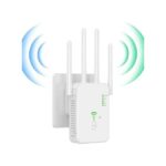 Répéteur Wi-Fi sans fil 1 200 Mbps, amplificateur de signal Wi-Fi double bande 2,4 GHz, 5 GHz, amplificateur Wi-Fi Gigabit 802.11ac, routeur WPS