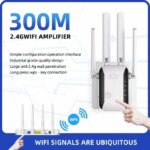 Répéteur WiFi Sans Fil, 300Mbps, 2,4 GHz, Amplificateur De Signal, Prolongateur Longue Portée - EU