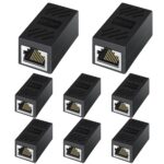 RJ45 Coupler, Ethernet Coupler-Female to Female Internet Network Cable Extender for Cat7/Cat6/Cat5e/Cat5, 8 Pack