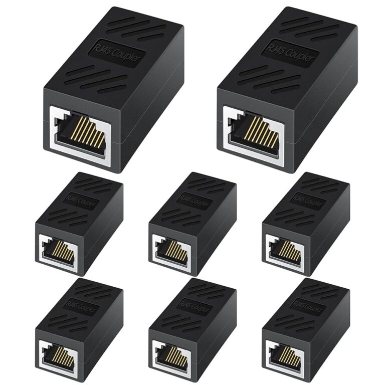 RJ45 Coupler, Ethernet Coupler-Female to Female Internet Network Cable Extender for Cat7/Cat6/Cat5e/Cat5, 8 Pack