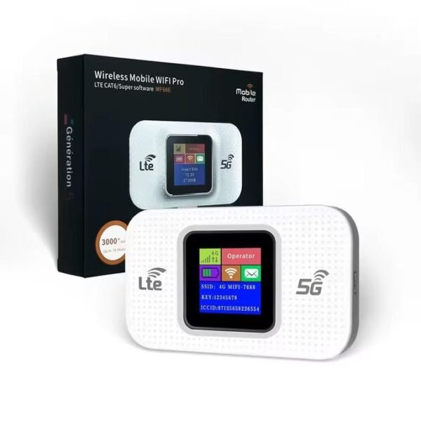 Routeur Wi-Fi de Poche Tendance Mifis avec Port de Charge Type-C Batterie de 3000mAh pour Partage de Connexion Mobile