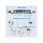 Routeur WiFi Sans Fil Haut Débit WR450H 300 Mbps,mini Amplificateur De Signal WiFi,4 Antennes-Blanc