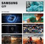 Samsung 50-Inch Class QLED Q7F Series Samsung Vision AI Smart TV (2025 Model, 50Q7F) Quantum HDR, Object Tracking Sound Lite, Q4 AI Gen1 Processor, 4K upscaling, Gaming Hub,...