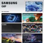 Samsung 75-Inch Class QLED Q8F 4K UHD Smart TV (2025 Model) Q4 AI Processor, 100% Color Volume with Quantum Dot, AirSlim Design, Endless Free Content, Samsung Vision AI, Alexa...