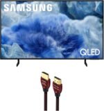 Samsung QN43Q8FAAFXZA 43 Inch Class QLED Q8F 4K Vision AI Smart TV with a WireLogic Ruby 8ft Ultra High Speed 4K-8K-10K HDMI Cable (2025)