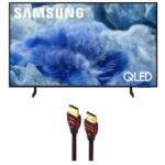Samsung QN43Q8FAAFXZA 43 Inch Class QLED Q8F 4K Vision AI Smart TV with a WireLogic Ruby 8ft Ultra High Speed 4K-8K-10K HDMI Cable (2025)
