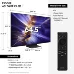 Samsung QN65S90FAFXZA 65 Inch 4K OLED Smart TV (2025) with Dolby Atmos and 2 Year Amber Protection Plan
