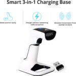 ScanAvenger Wireless Portable 1D&2D with Stand Bluetooth Barcode Scanner: 3-in-1 Handheld Scanner, Rechargeable Battery for Inventory - USB Bar Code/QR Reader (1D&2D with Next...