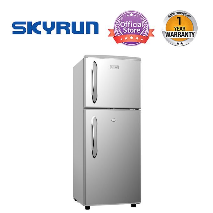 Skyrun 118L Double Door Top Mount Fridge (BCD-118HC) - Sliver