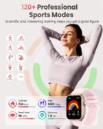 Smart Watch for Women Men Fitness: Smart Watch for iPhone&Android Bluetooth Call with SpO2 Sleep Heart Rate Monitor,IP68,Fitness Tracker with 120+Sport,Reloj Inteligente 30...