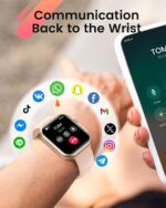 Smart Watch for Women Men Fitness: Smart Watch for iPhone&Android Bluetooth Call with SpO2 Sleep Heart Rate Monitor,IP68,Fitness Tracker with 120+Sport,Reloj Inteligente 30...