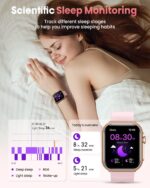 Smart Watch for Women Men Fitness: Smart Watch for iPhone&Android Bluetooth Call with SpO2 Sleep Heart Rate Monitor,IP68,Fitness Tracker with 120+Sport,Reloj Inteligente 30...